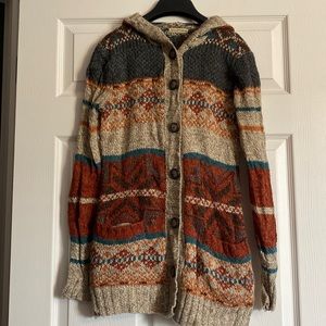 Hooded Fall Cardigan Sweater